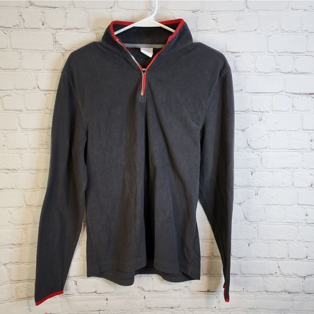 Men's Starter zip-up fleece sweater, size small